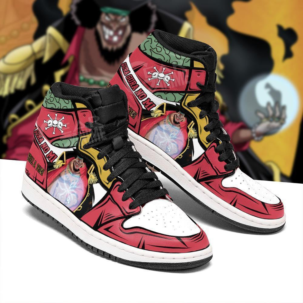 Blackbeard Sneakers Yami Yami No mi Custom Anime One Piece Shoes - 2 - MyAnimeShoes