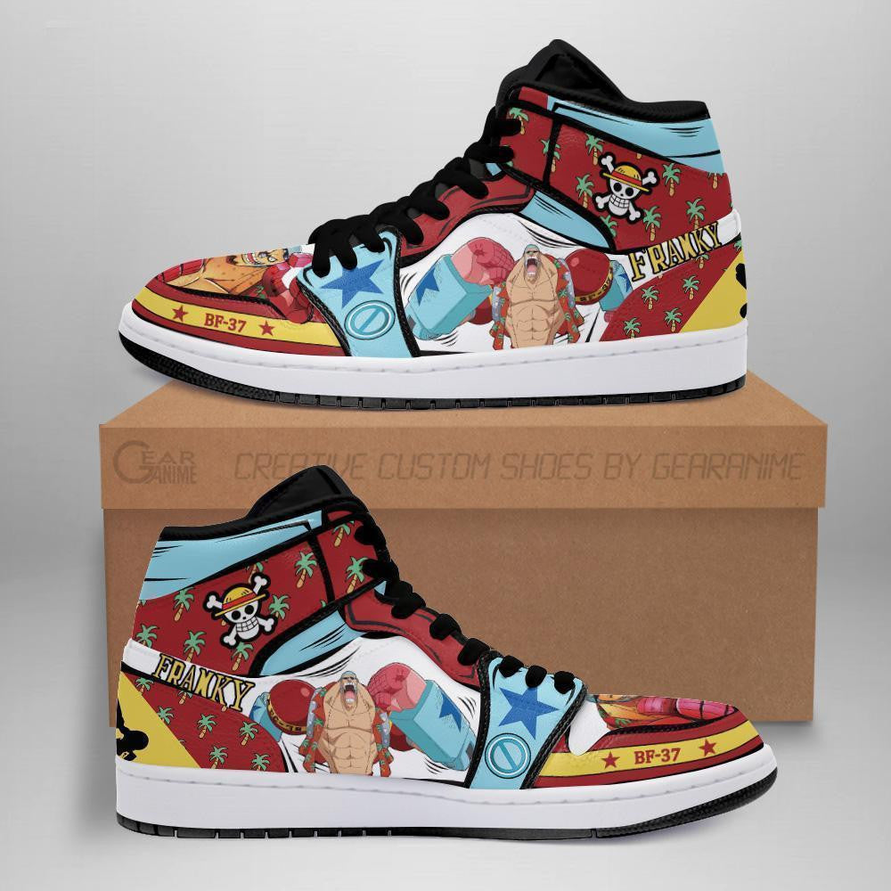 Franky Sneakers Custom Anime One Piece Shoes - 1 - MyAnimeShoes