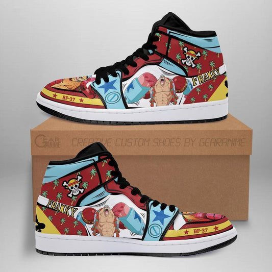 Franky Sneakers Custom Anime One Piece Shoes - 1 - MyAnimeShoes