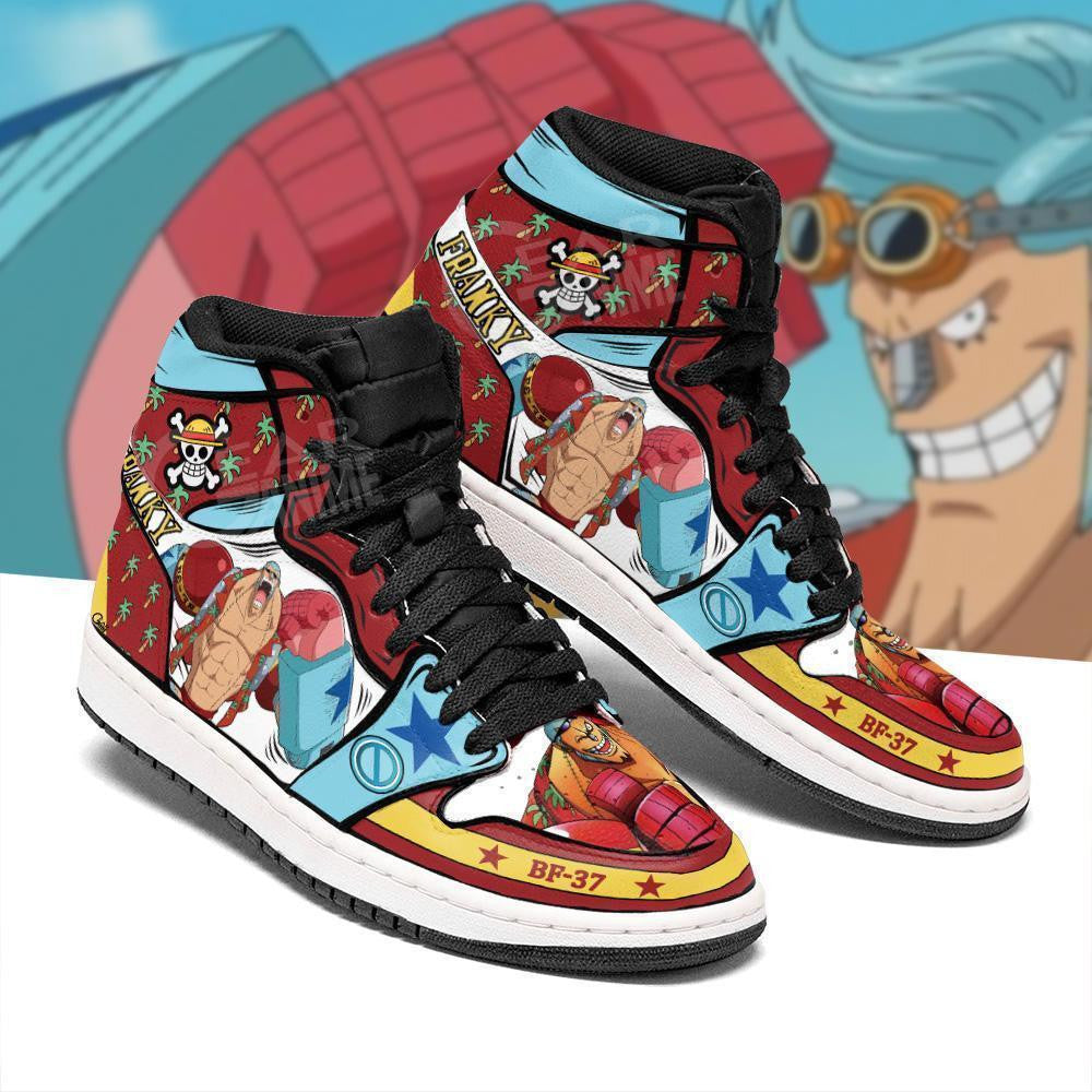 Franky Sneakers Custom Anime One Piece Shoes - 2 - MyAnimeShoes
