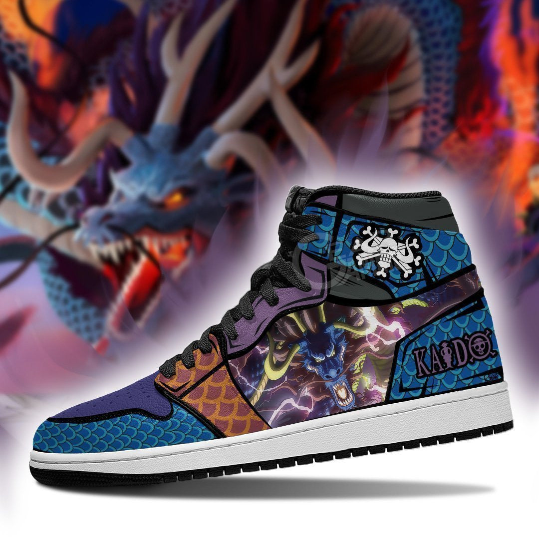 Kaido Sneakers Dragon Form Custom Anime One Piece Shoes - 3 - MyAnimeShoes