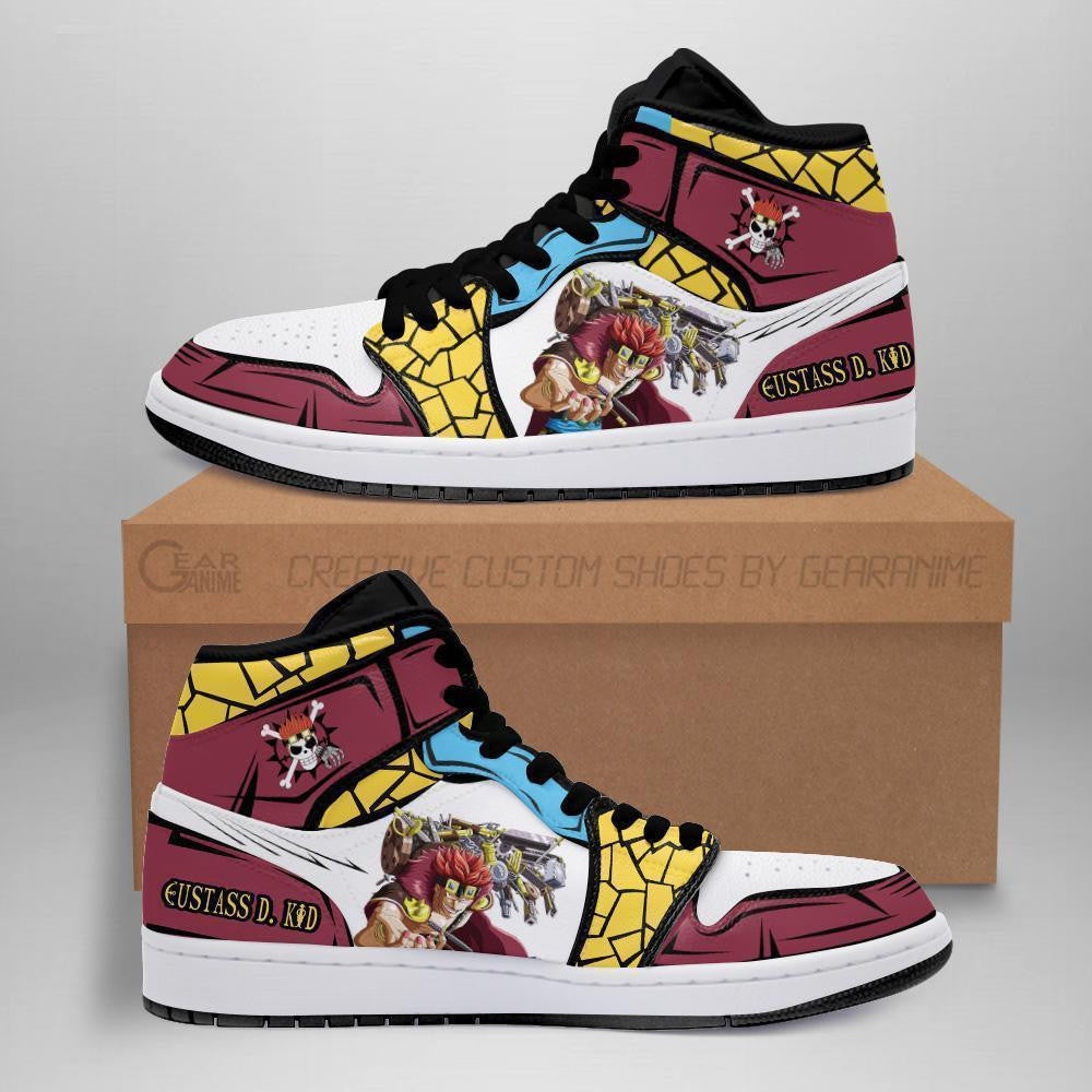 Eustass D. Kid Sneakers Custom Anime One Piece Shoes - 1 - MyAnimeShoes