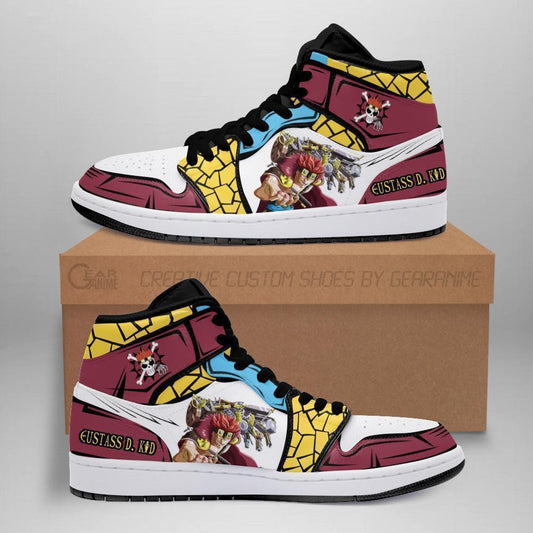 Eustass D. Kid Sneakers Custom Anime One Piece Shoes - 1 - MyAnimeShoes