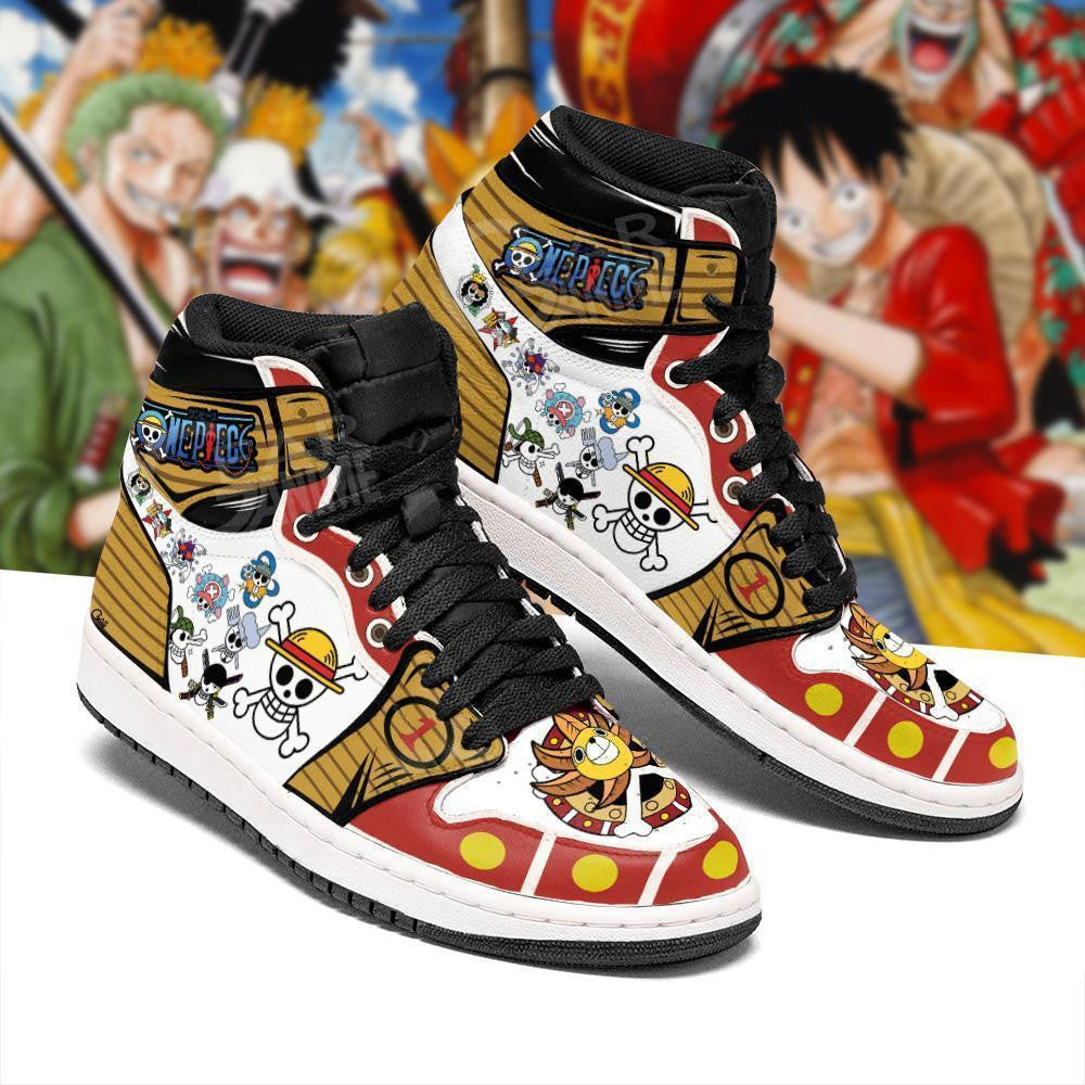 Straw Hat Pirates Jolly Roger Sneakers Custom Anime One Piece Shoes - 2 - MyAnimeShoes