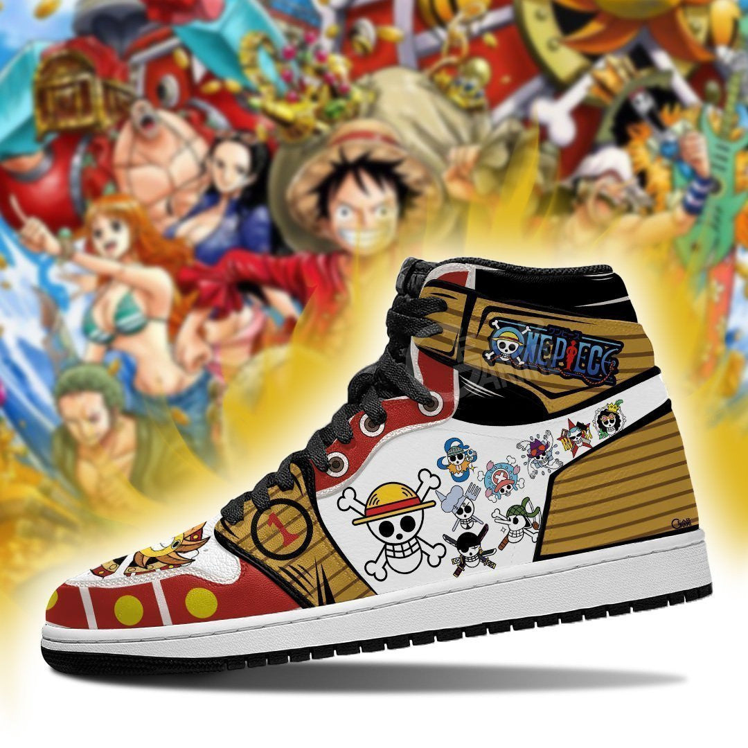 Straw Hat Pirates Jolly Roger Sneakers Custom Anime One Piece Shoes - 3 - MyAnimeShoes