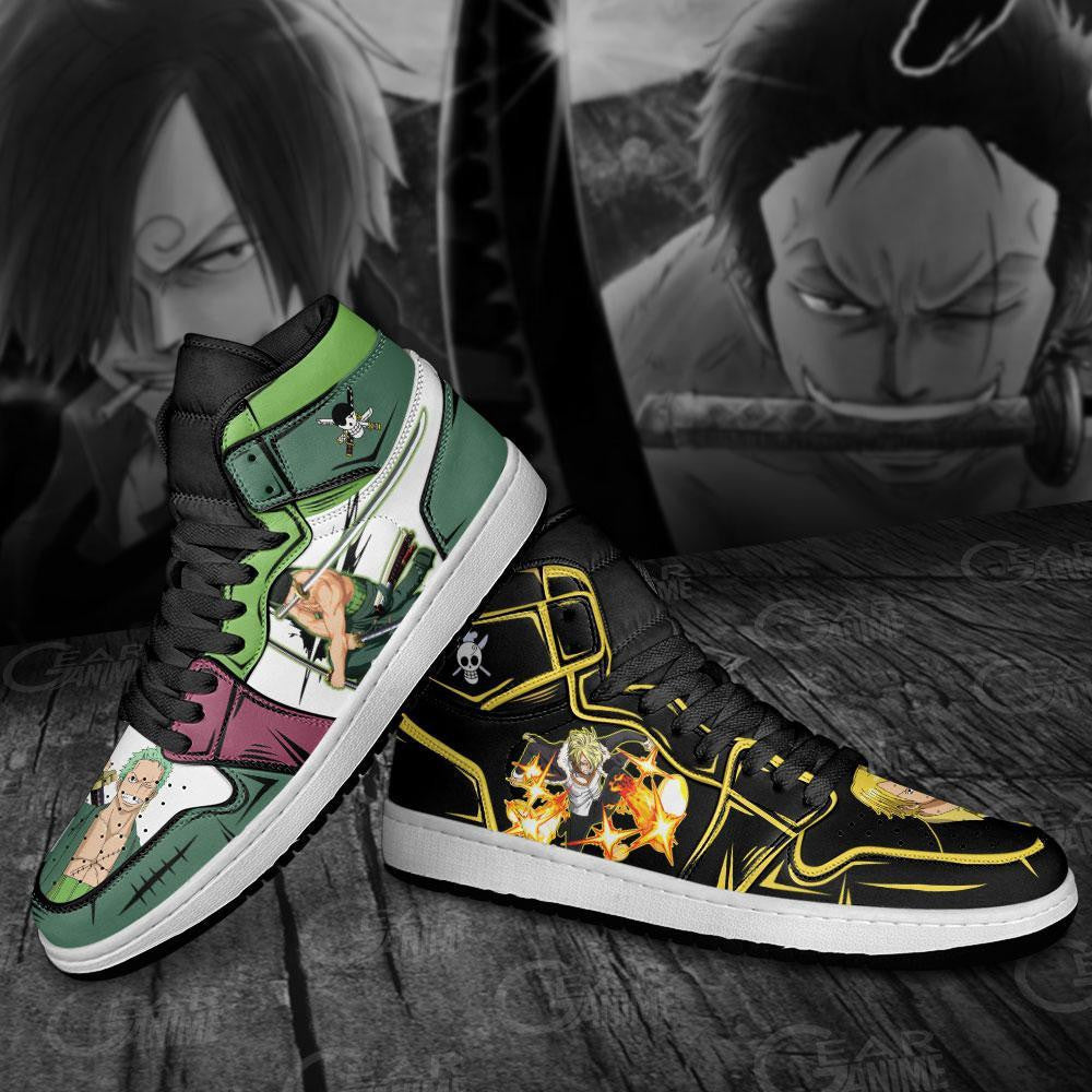 Zoro And Sanji Sneakers Custom One Piece Anime Shoes Friend Gifts - 4 - MyAnimeShoes