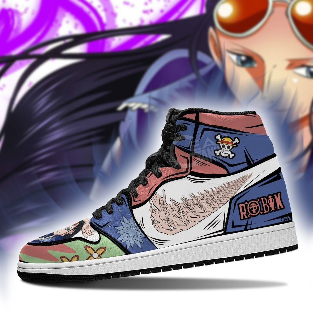 Nico Robin Sneakers Hana Hana No Mi Custom Anime One Piece Shoes - 3 - MyAnimeShoes