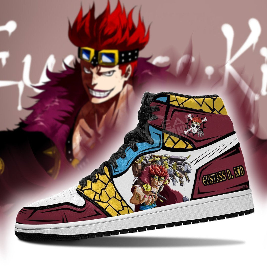 Eustass D. Kid Sneakers Custom Anime One Piece Shoes - 3 - MyAnimeShoes