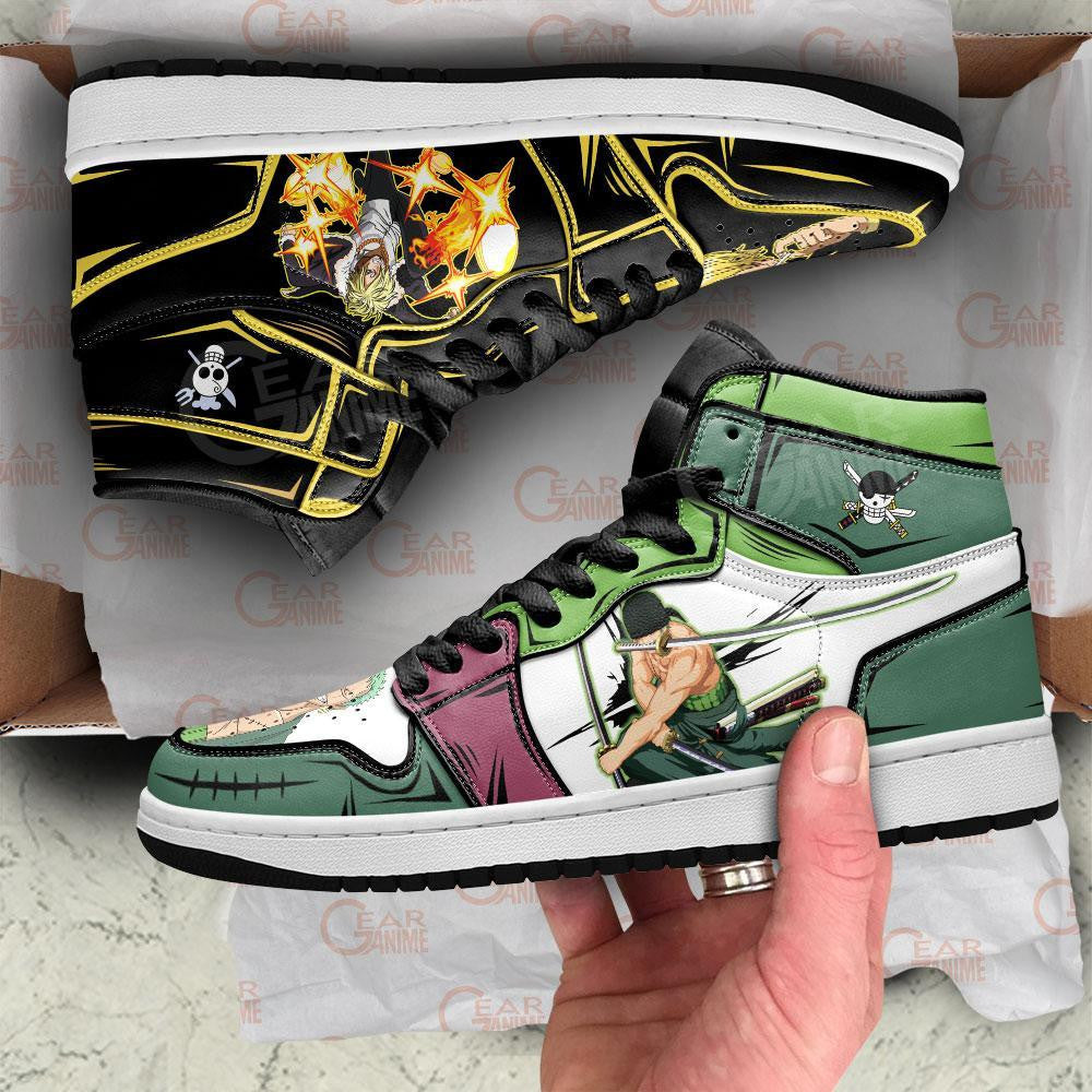 Zoro And Sanji Sneakers Custom One Piece Anime Shoes Friend Gifts - 3 - MyAnimeShoes