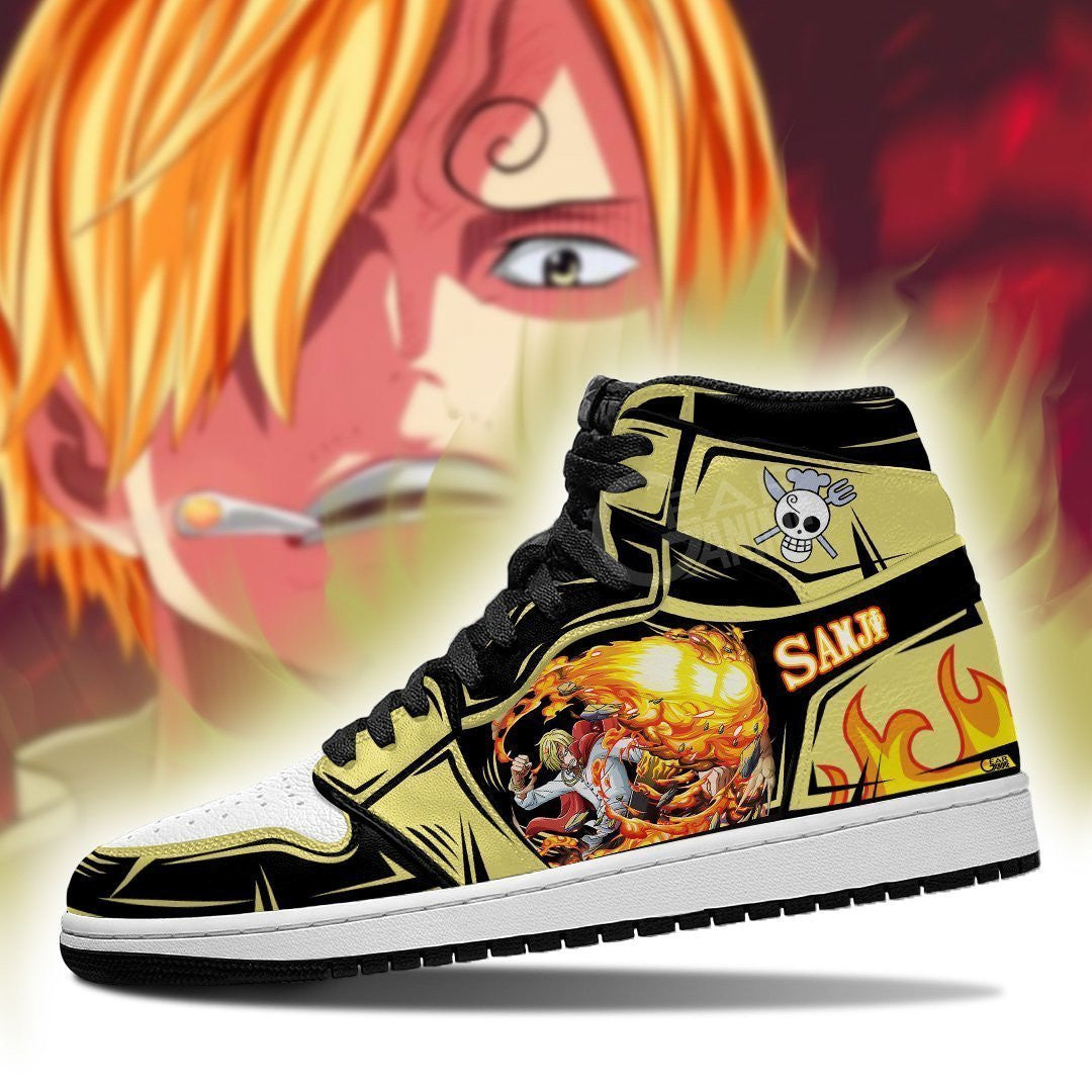 Sanji Diable Jambe Sneakers Custom Anime One Piece Shoes - 3 - MyAnimeShoes