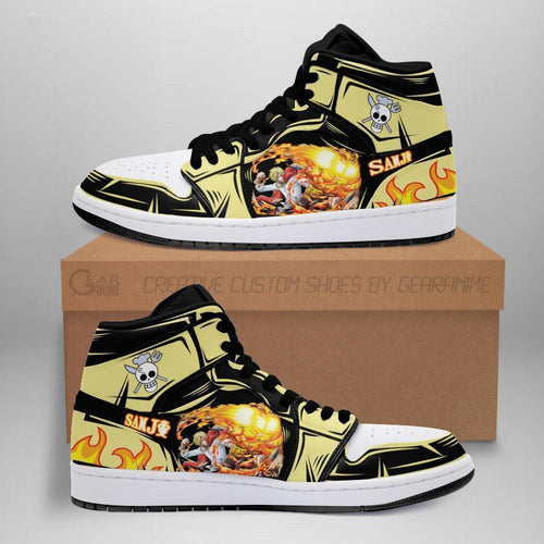Sanji Diable Jambe Sneakers Custom Anime One Piece Shoes - 1 - MyAnimeShoes
