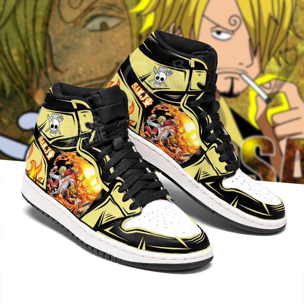 Sanji Diable Jambe Sneakers Custom Anime One Piece Shoes - 2 - MyAnimeShoes