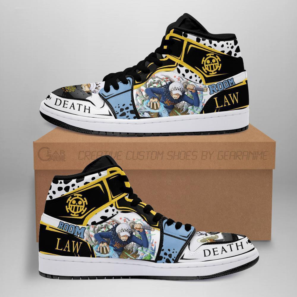 Trafalgar D. Water Law Sneakers Custom Anime One Piece Shoes - 1 - MyAnimeShoes