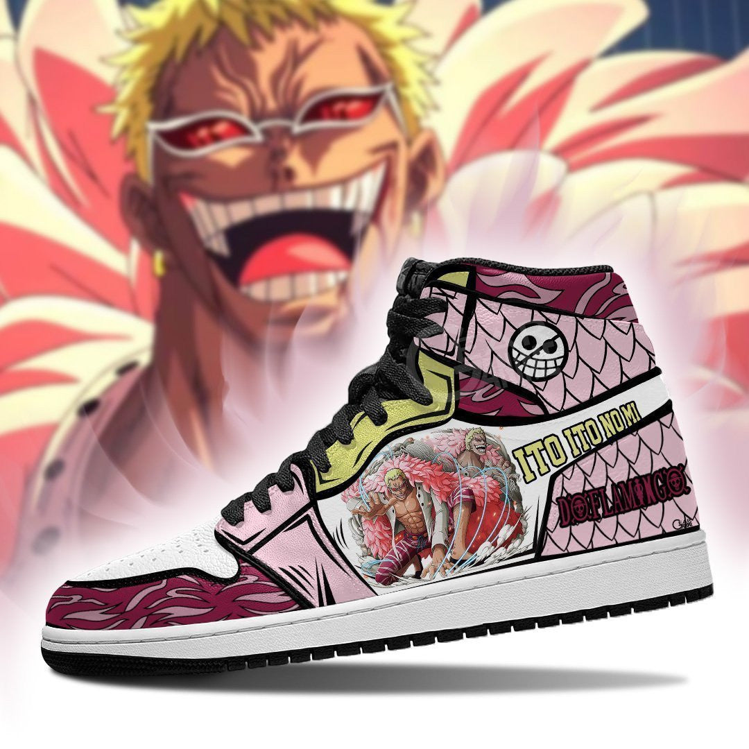 Donquixote Doflamingo Sneakers Custom Anime One Piece Shoes - 3 - MyAnimeShoes