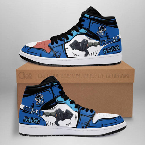 Dragon Claw Sabo Sneakers Custom Anime One Piece Shoes - 1 - MyAnimeShoes