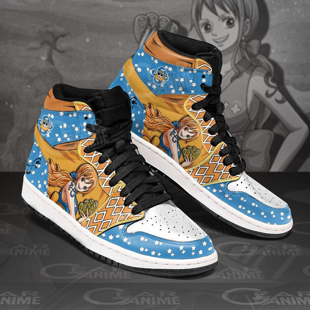 OP Nami J1s Sneakers Custom Anime One Piece Shoes - 2 - MyAnimeShoes