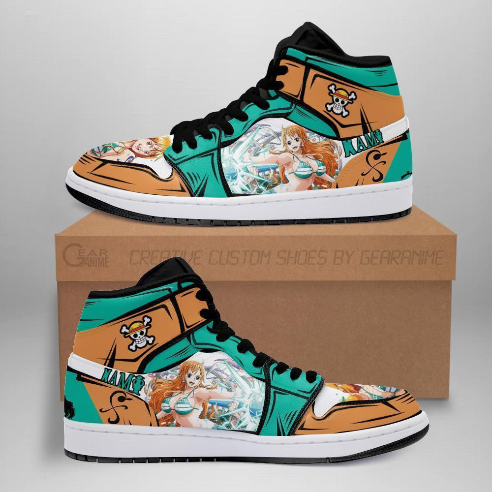 One Piece Nami Sneakers Custom Anime Shoes - 1 - MyAnimeShoes