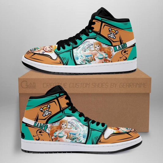 One Piece Nami Sneakers Custom Anime Shoes - 1 - MyAnimeShoes