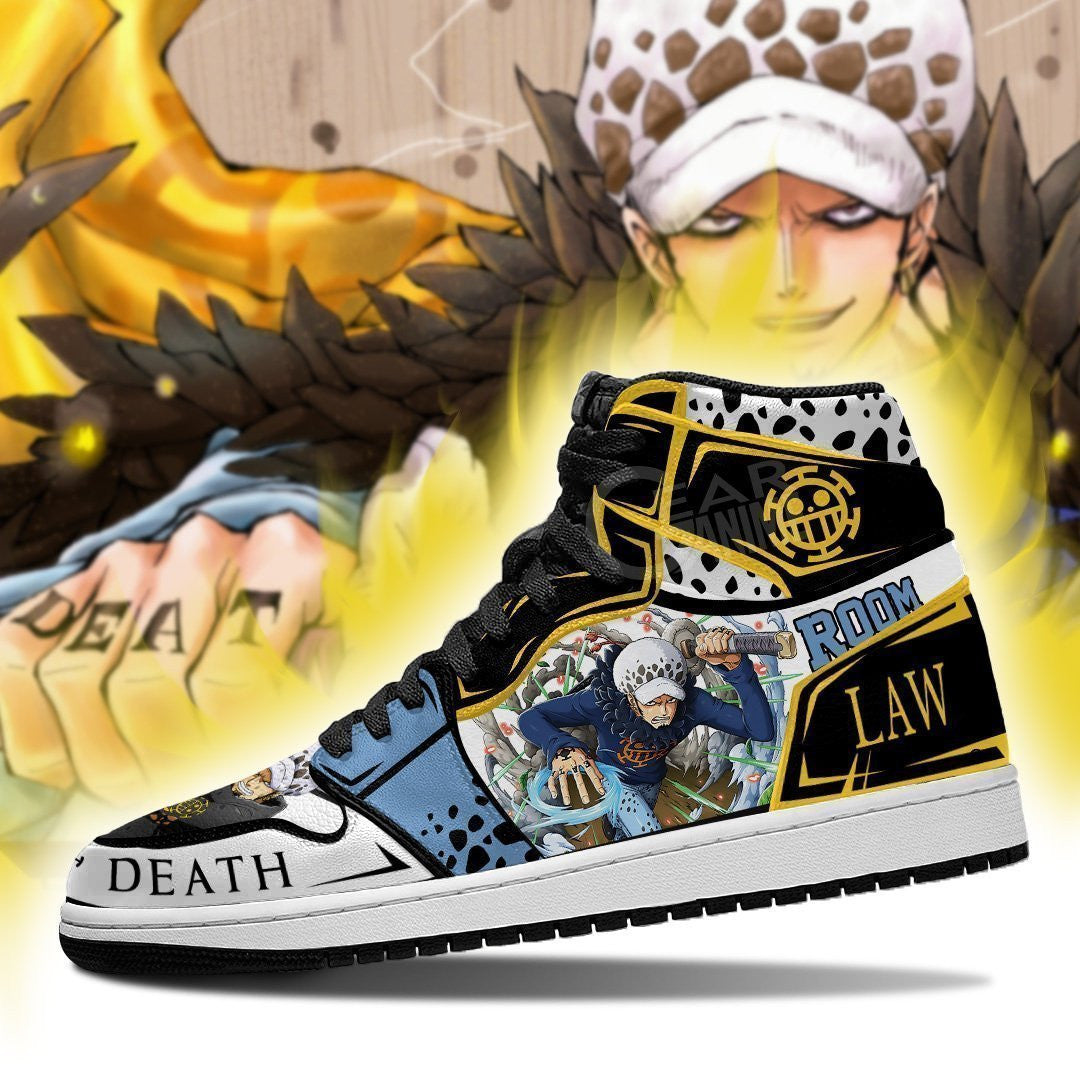 Trafalgar D. Water Law Sneakers Custom Anime One Piece Shoes - 3 - MyAnimeShoes