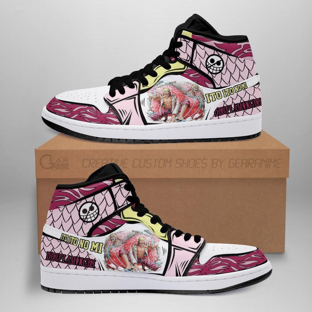 Donquixote Doflamingo Sneakers Custom Anime One Piece Shoes - 1 - MyAnimeShoes