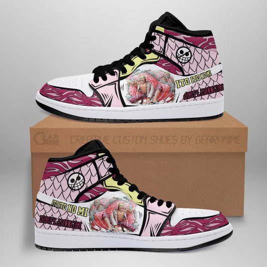 Donquixote Doflamingo Sneakers Custom Anime One Piece Shoes - 1 - MyAnimeShoes