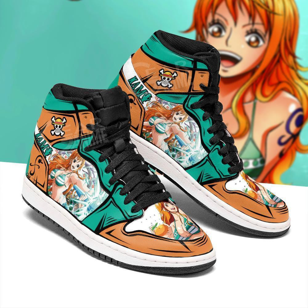 One Piece Nami Sneakers Custom Anime Shoes - 2 - MyAnimeShoes