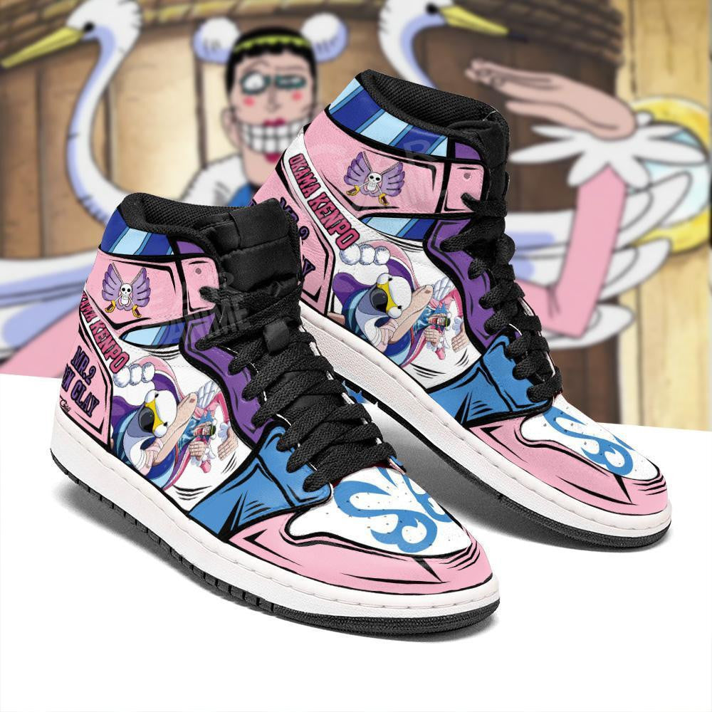 Mr 2 Bon Clay Sneakers Okama Kenpo Custom Anime One Piece Shoes - 2 - MyAnimeShoes