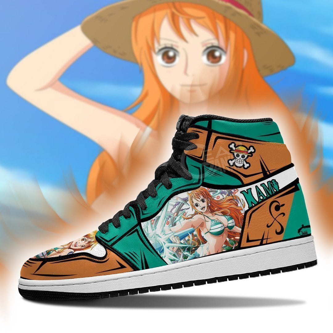 One Piece Nami Sneakers Custom Anime Shoes - 3 - MyAnimeShoes