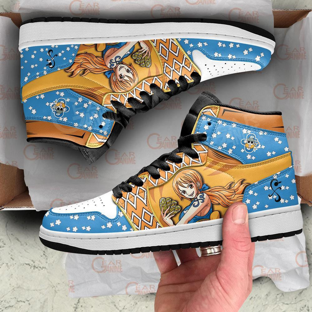 OP Nami J1s Sneakers Custom Anime One Piece Shoes - 3 - MyAnimeShoes