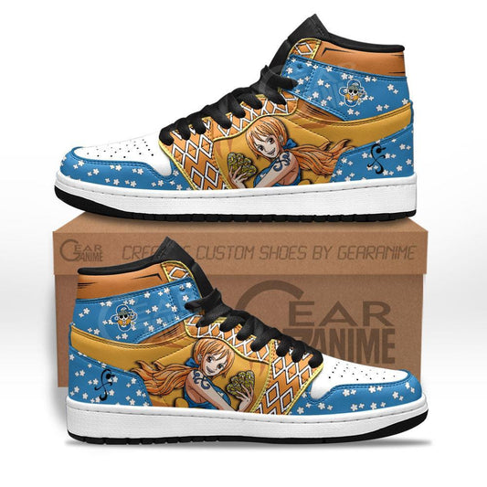 OP Nami J1s Sneakers Custom Anime One Piece Shoes - 1 - MyAnimeShoes