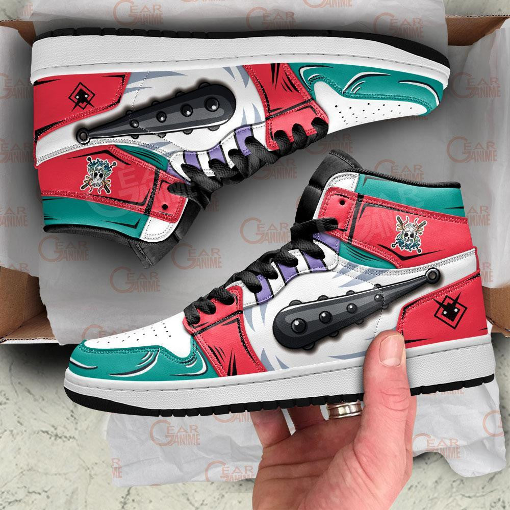 Yamato's kanabo Sneakers Custom Anime Wano Arc One Piece Shoes - 3 - MyAnimeShoes