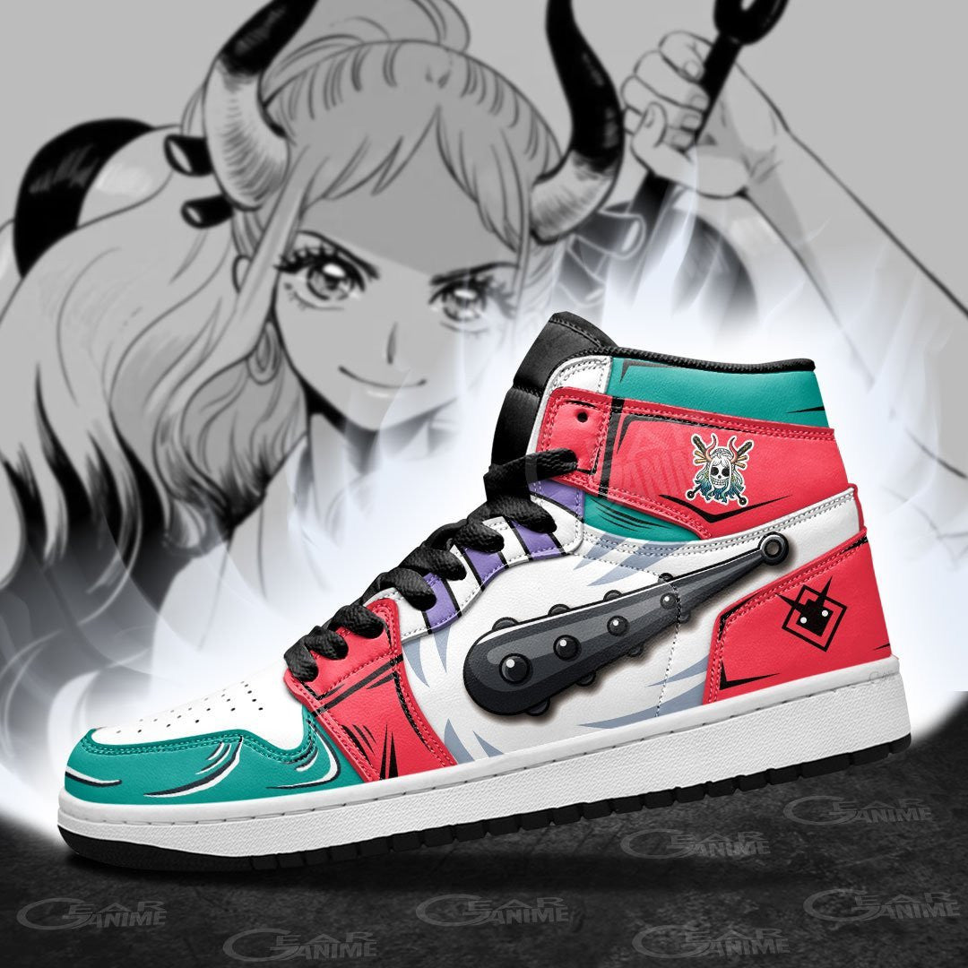 Yamato's kanabo Sneakers Custom Anime Wano Arc One Piece Shoes - 4 - MyAnimeShoes