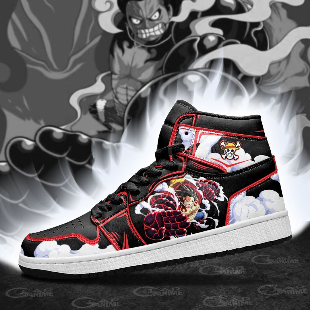 Luffy Gear 4 Sneakers Custom Snakeman One Piece Anime Shoes - 3 - MyAnimeShoes