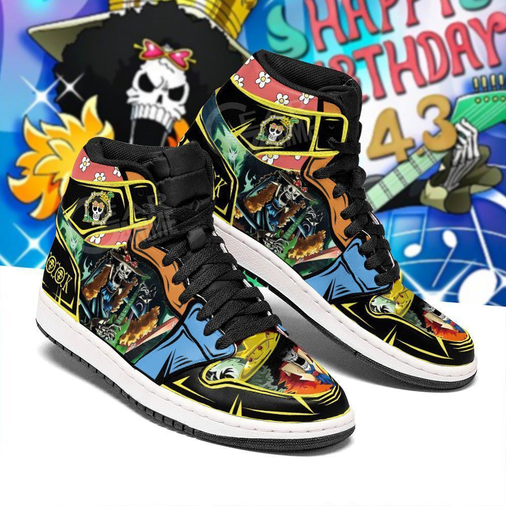 Brook Sneakers Custom Anime One Piece Shoes Gift Idea - 2 - MyAnimeShoes