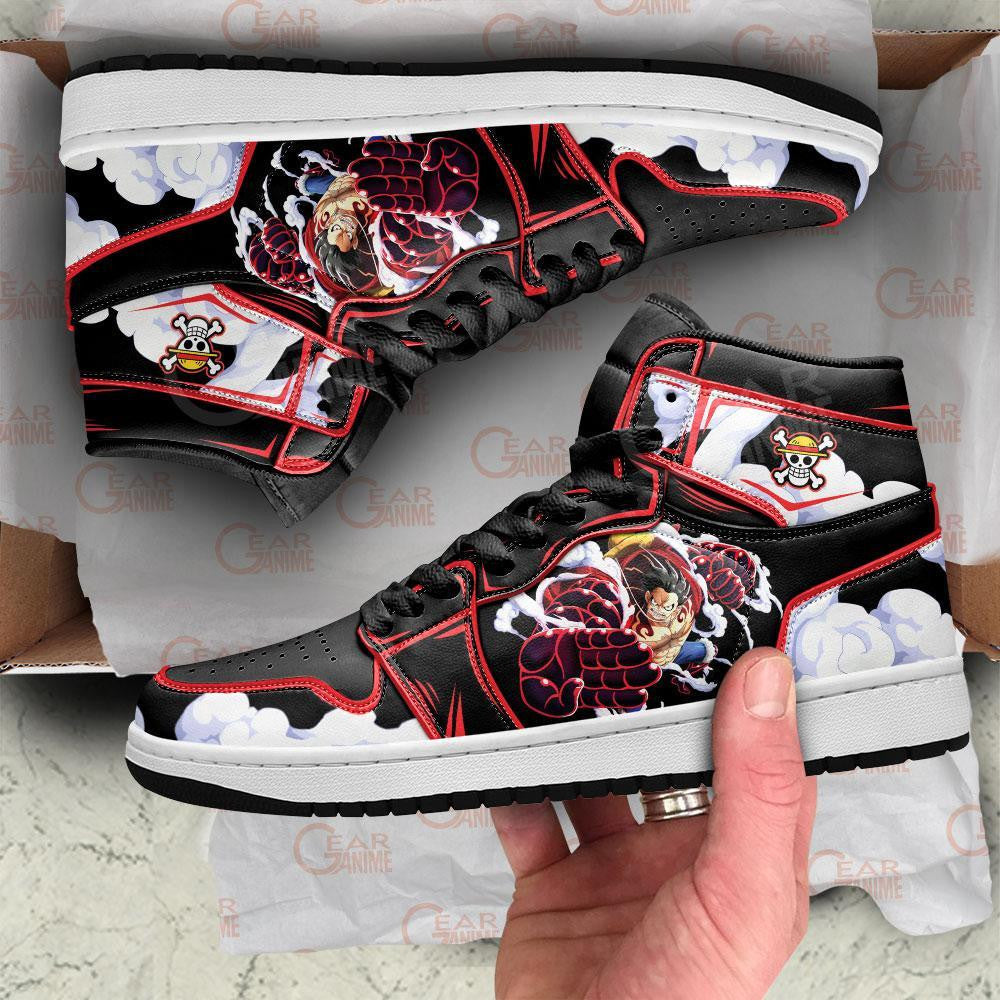 Luffy Gear 4 Sneakers Custom Snakeman One Piece Anime Shoes - 4 - MyAnimeShoes