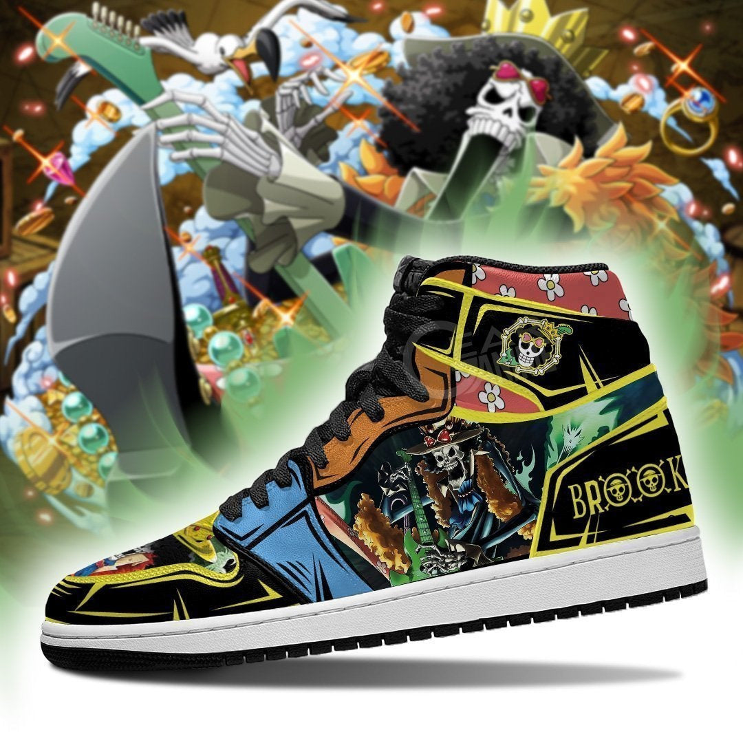 Brook Sneakers Custom Anime One Piece Shoes Gift Idea - 3 - MyAnimeShoes