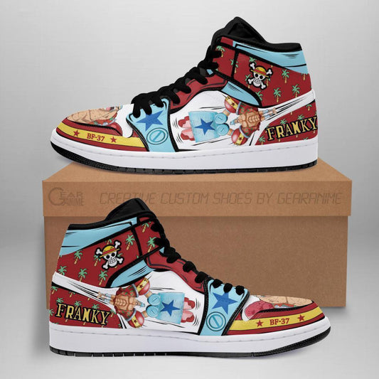 Super Franky Sneakers Custom Anime One Piece Shoes - 1 - MyAnimeShoes