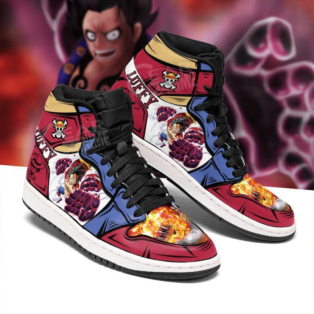 Luffy Gear 4 Sneakers Custom Anime One Piece Shoes - 2 - MyAnimeShoes