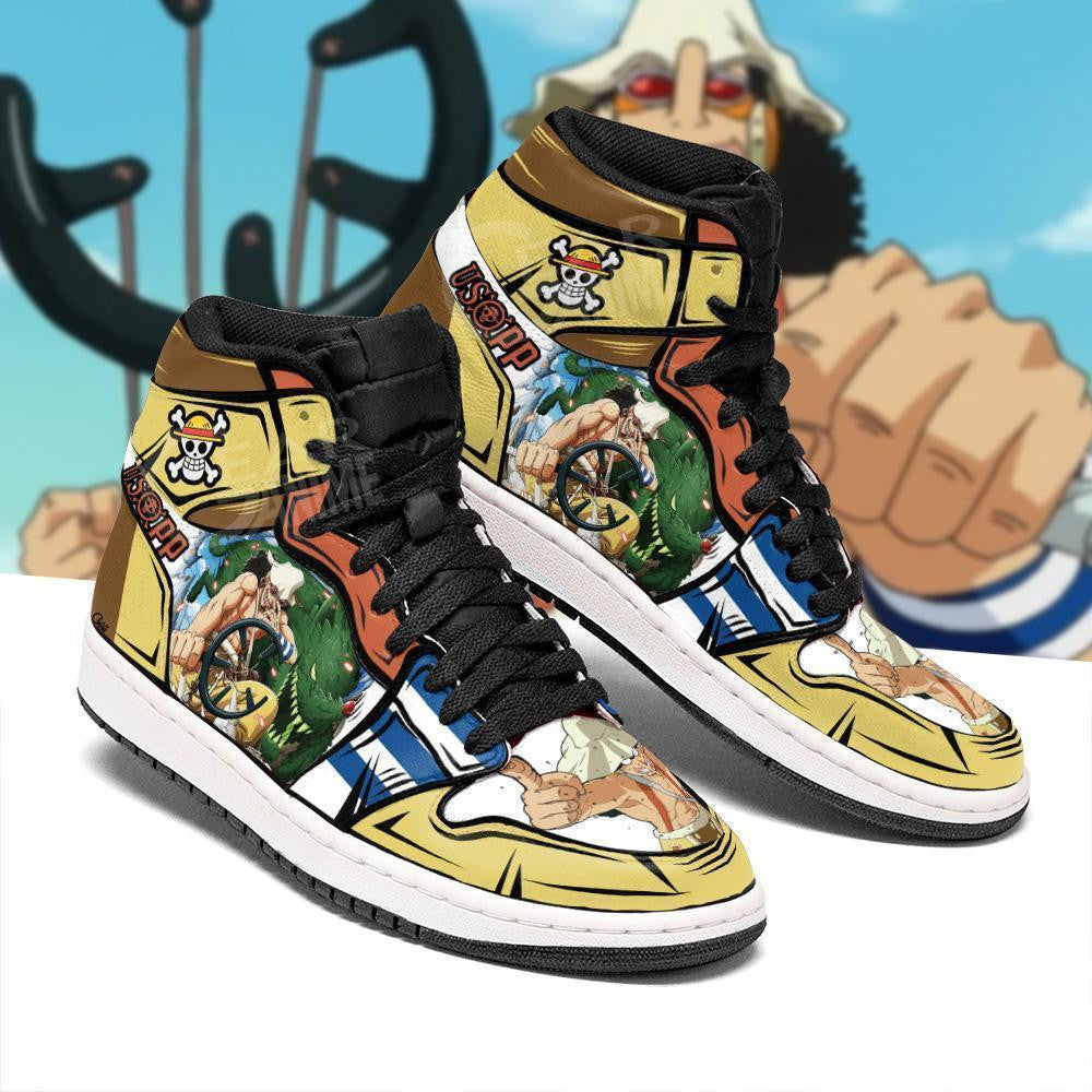 Usopp Sneakers Custom Anime One Piece Shoes Fan Gift Idea - 2 - MyAnimeShoes