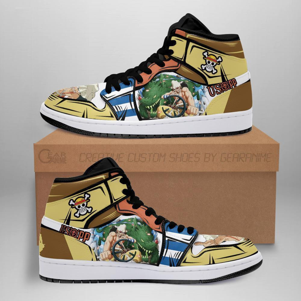 Usopp Sneakers Custom Anime One Piece Shoes Fan Gift Idea - 1 - MyAnimeShoes
