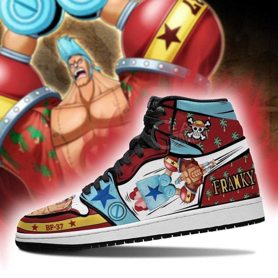 Super Franky Sneakers Custom Anime One Piece Shoes - 3 - MyAnimeShoes