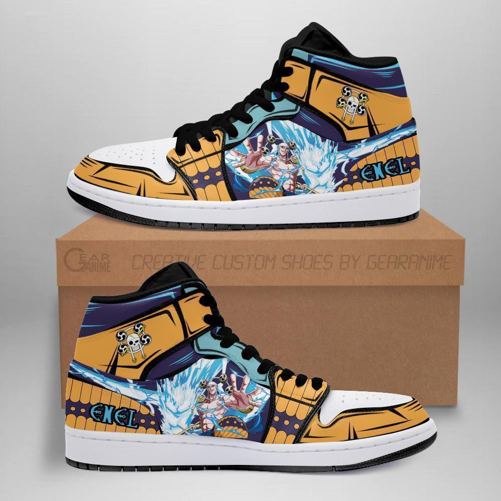 One Piece Enel Sneakers Goro Goro no Mi Custom Anime Shoes - 1 - MyAnimeShoes