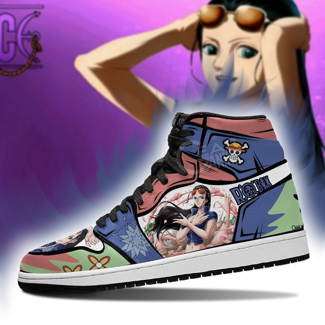 Nico Robin Sneakers Custom Anime One Piece Shoes - 3 - MyAnimeShoes