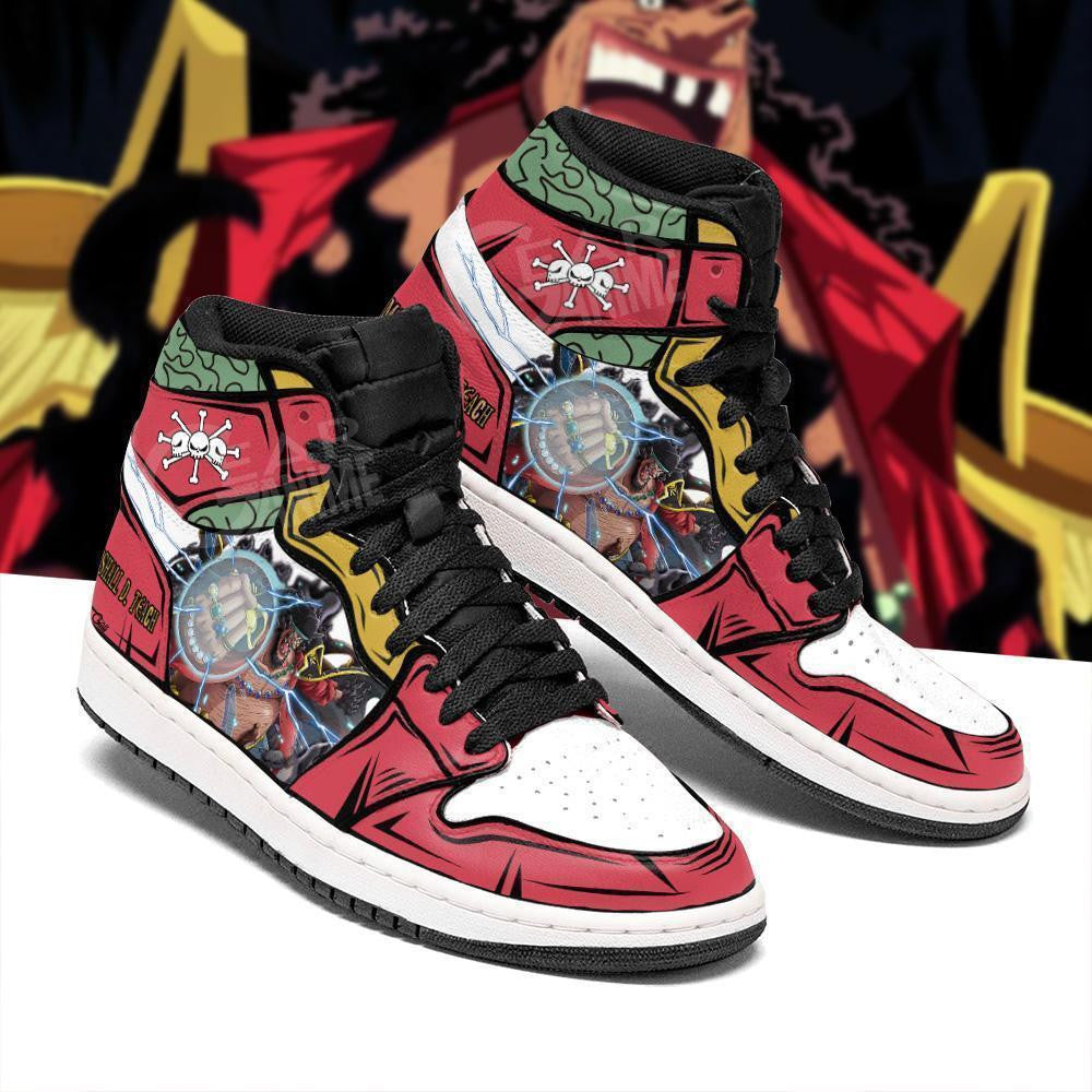 One Piece Blackbeard Sneakers Yami Yami No Mi Custom Anime Shoes - 2 - MyAnimeShoes