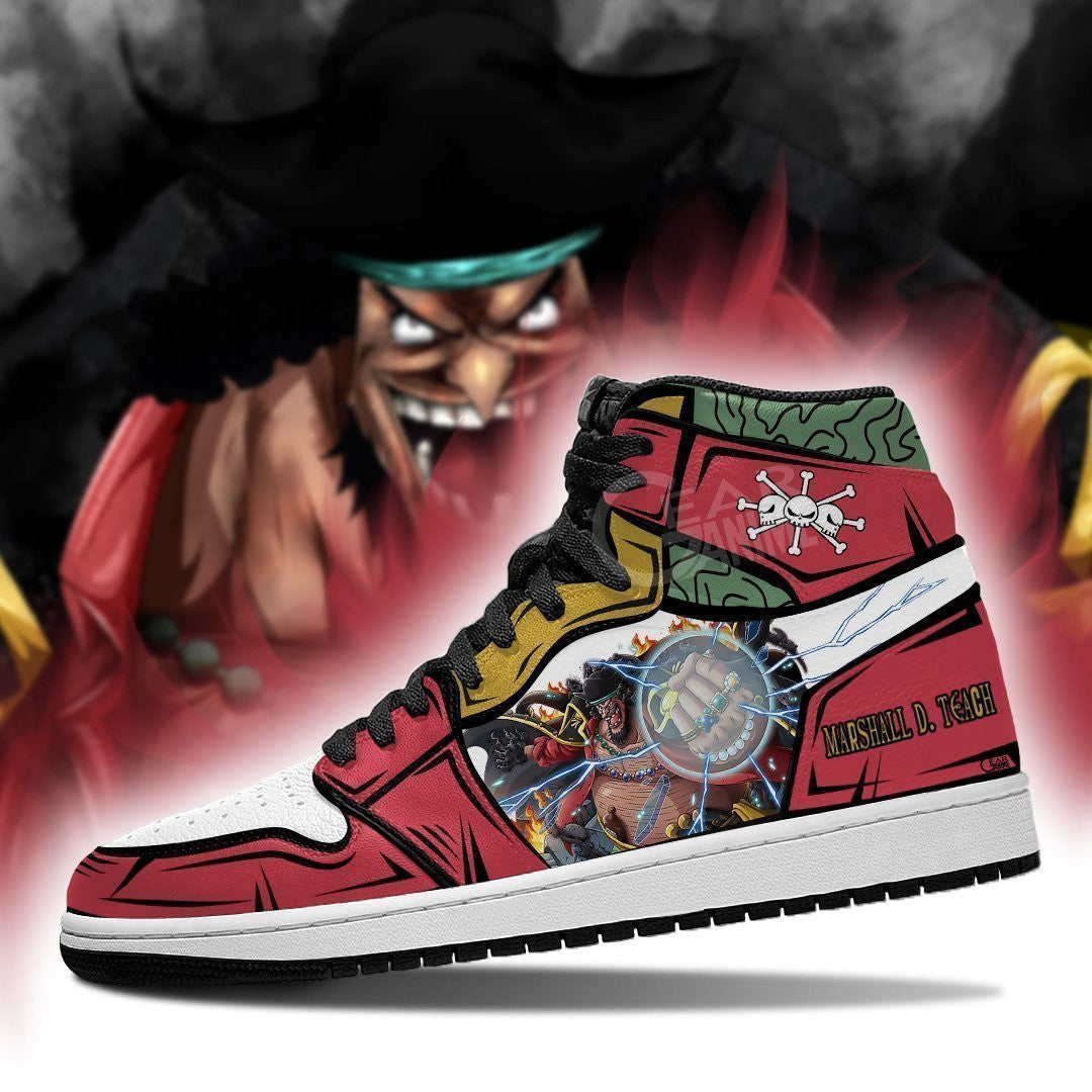One Piece Blackbeard Sneakers Yami Yami No Mi Custom Anime Shoes - 3 - MyAnimeShoes