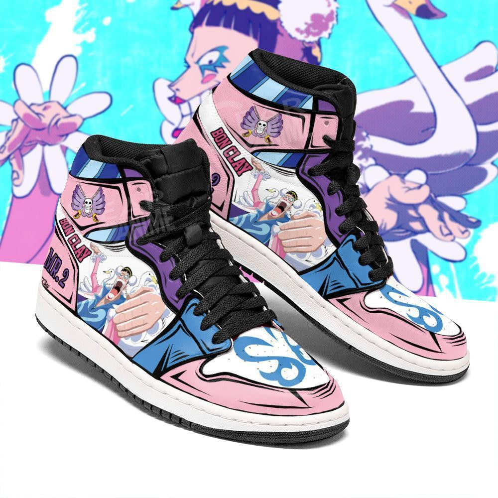 Mr 2 Bon Clay Sneakers Custom Anime One Piece Shoes - 2 - MyAnimeShoes