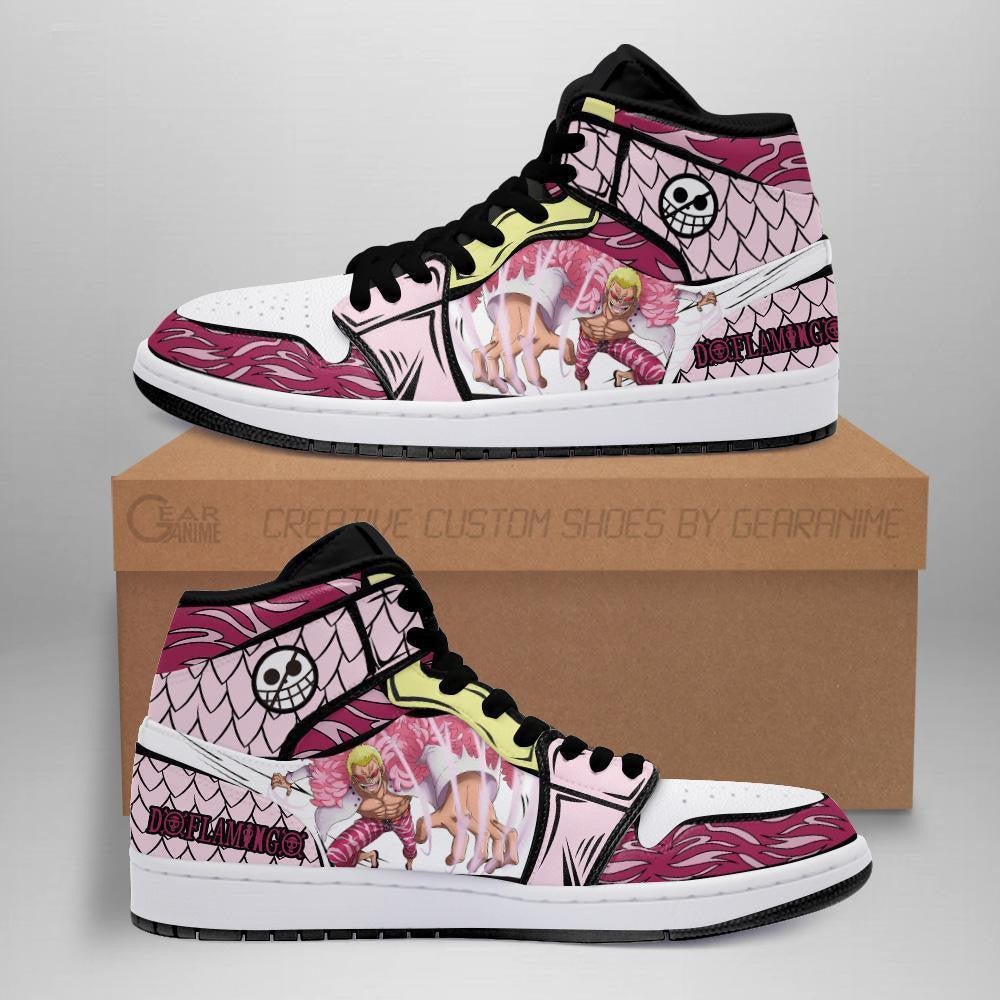 Doflamingo Sneakers Devil Fruit Custom Anime One Piece Shoes - 1 - MyAnimeShoes