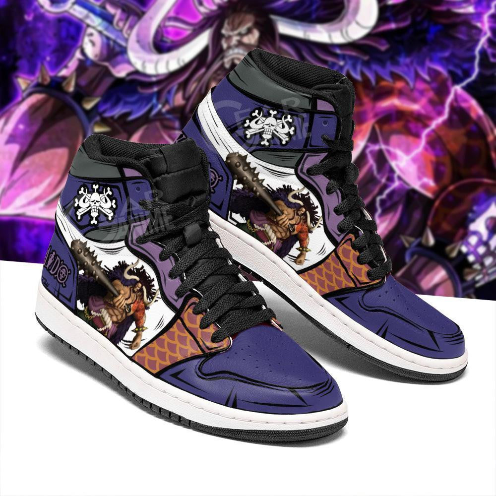 Yonko Kaido Sneakers Custom Anime One Piece Shoes - 2 - MyAnimeShoes