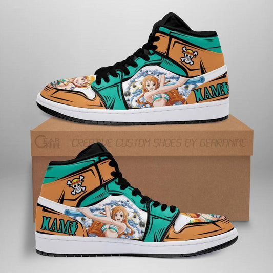 Nami Sneakers Clima Tact Custom Anime One Piece Shoes - 1 - MyAnimeShoes