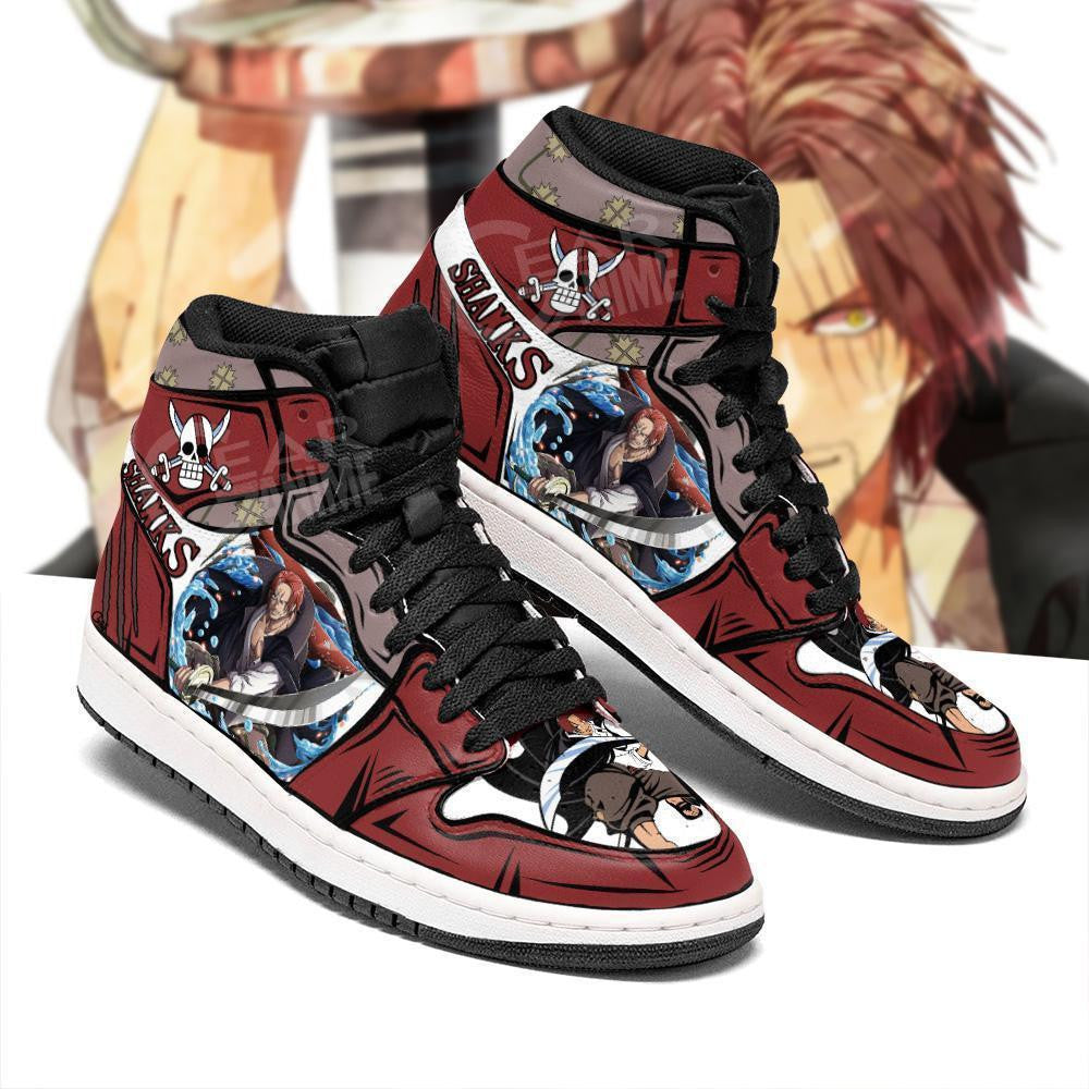 Yonko Red Hair Shank Sneakers Custom Anime One Piece Shoes - 2 - MyAnimeShoes